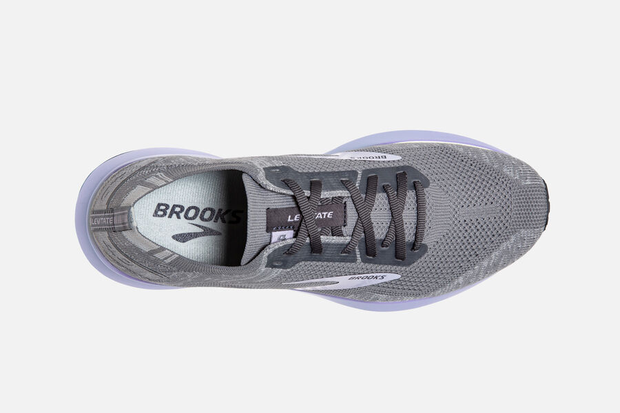 Brooks Israel Levitate 4 Road Running Shoes Womens - Grey/Purple - KTM-416509